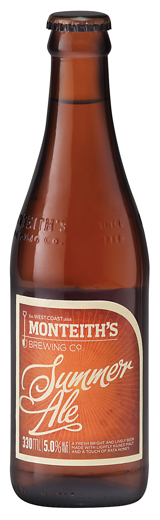 Monteith's Summer Ale - 330ml Bottle
